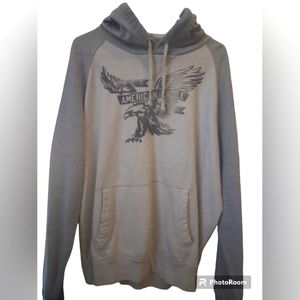 American Eagle MensVintage Hoodie Size X-Large.  Gray